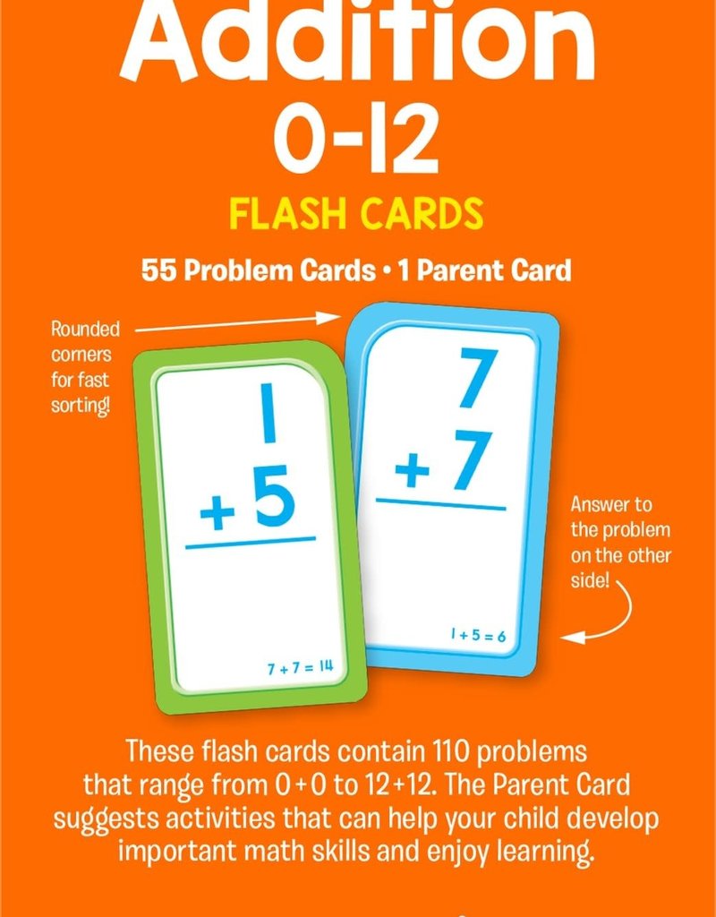 SCHOOL ZONE SCHOOL ZONE Addition Flash Cards - baby enRoute