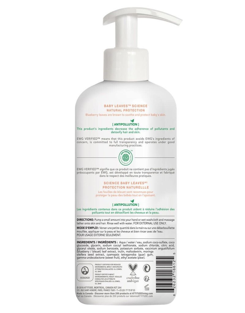 attitude baby shampoo