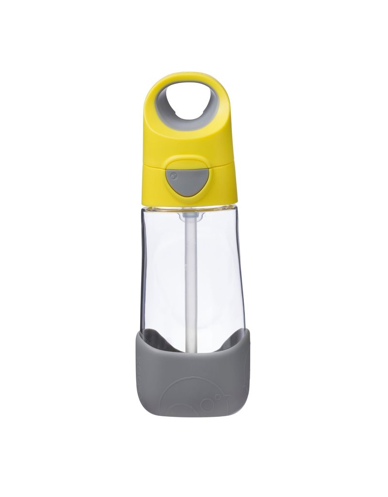 Grip-On: Push Button Bottle With Silicon Grip, Made From Tritan