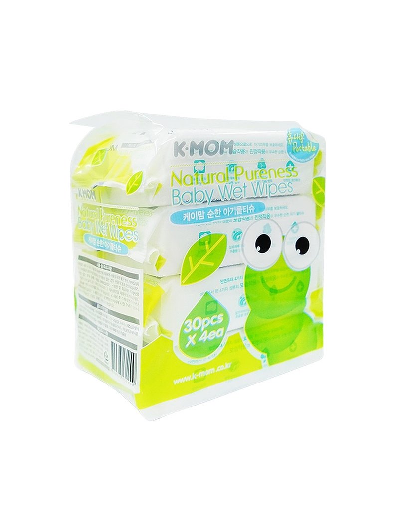 K MOM WET TISSUE BASIC 30 LAVA 4PACK BUNDLE baby enRoute