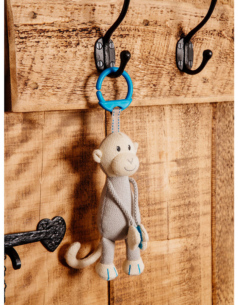 MATCHSTICK MONKEY-KNITTED HANGING MONKEY TOY - baby enRoute