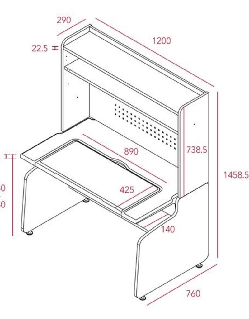 Iloom Linki Plus 3 Story Smart Desk1 Set 1200w Baby Enroute