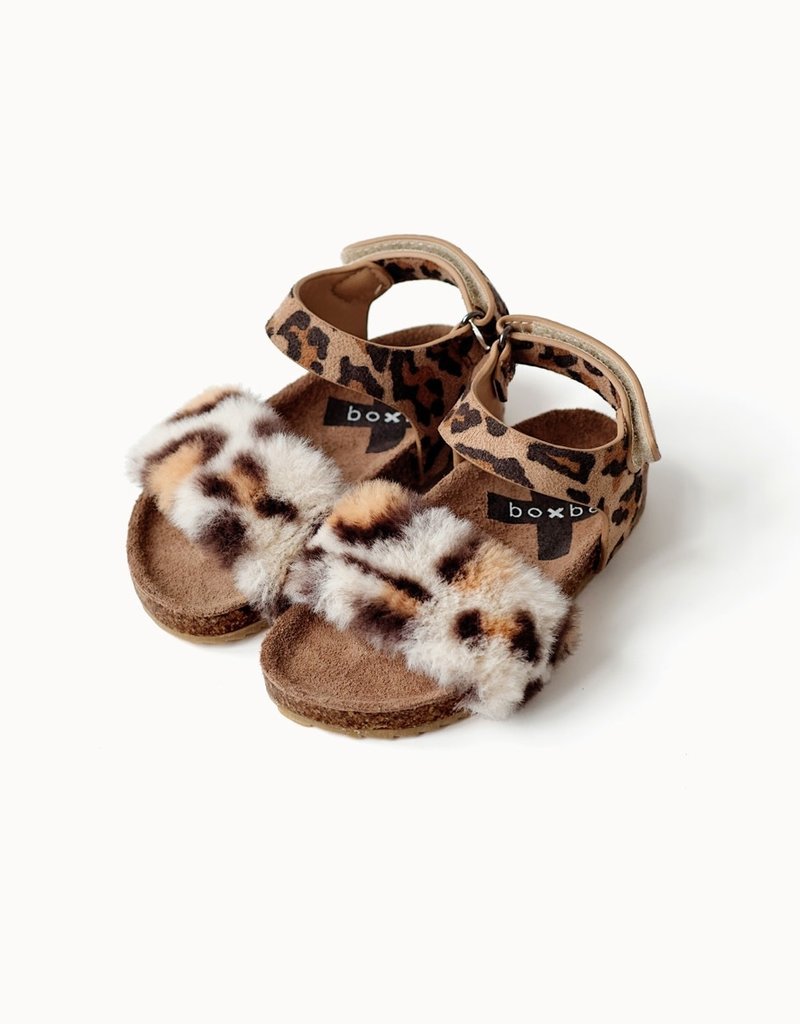 leopard cork sandals