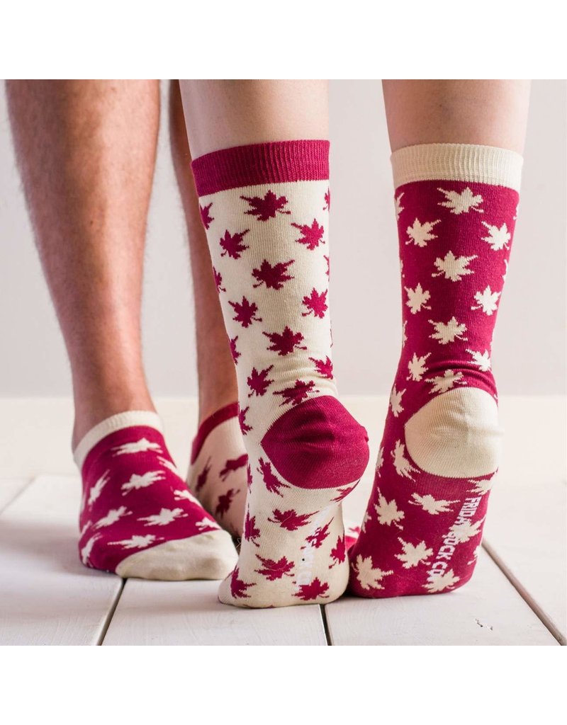 FRIDAY SOCK CO WOMEN'S MAPLE LEAF SOCKS - baby enRoute