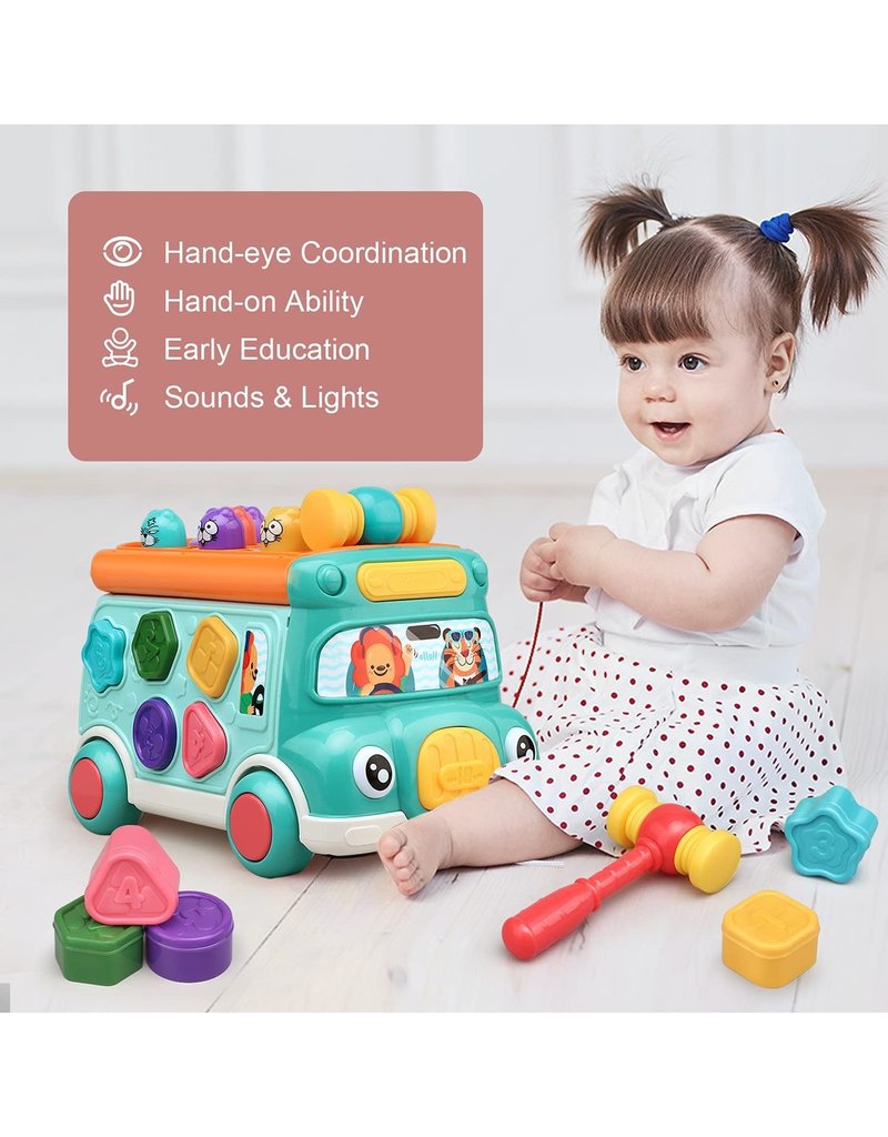 CUTE STONE MULTIFUNCTIONAL BUS TOYS - baby enRoute