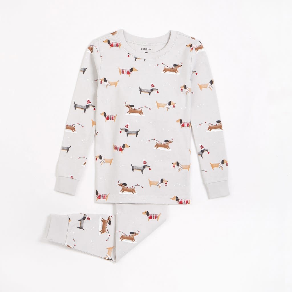 Dachshund through the snow pajamas sale