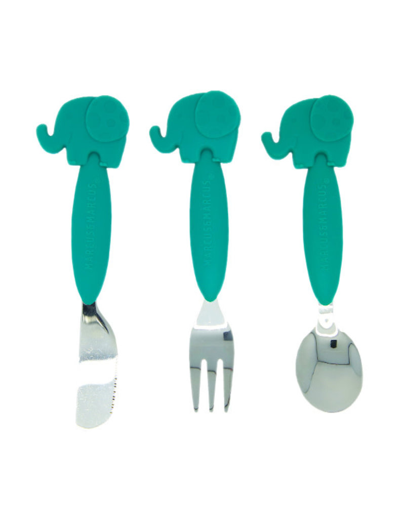 MARCUS & MARCUS EASY GRIP SPOON & FORK SET - baby enRoute