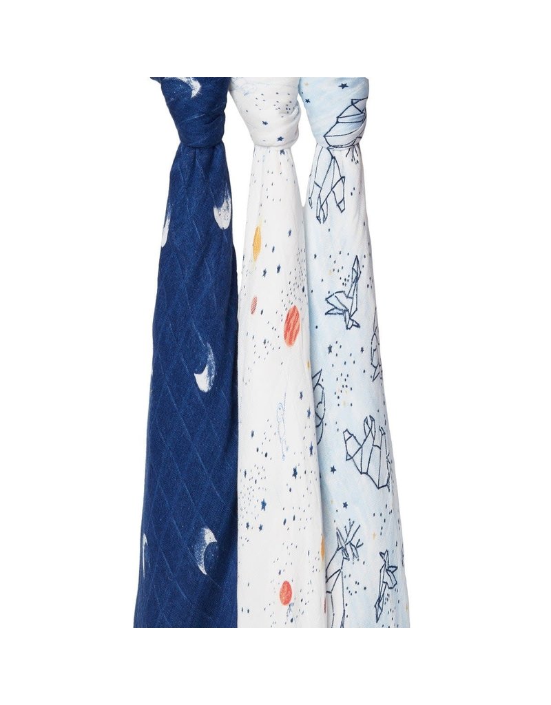 ADEN ANAIS SILKY SOFT SWADDLE 3 PACK baby enRoute