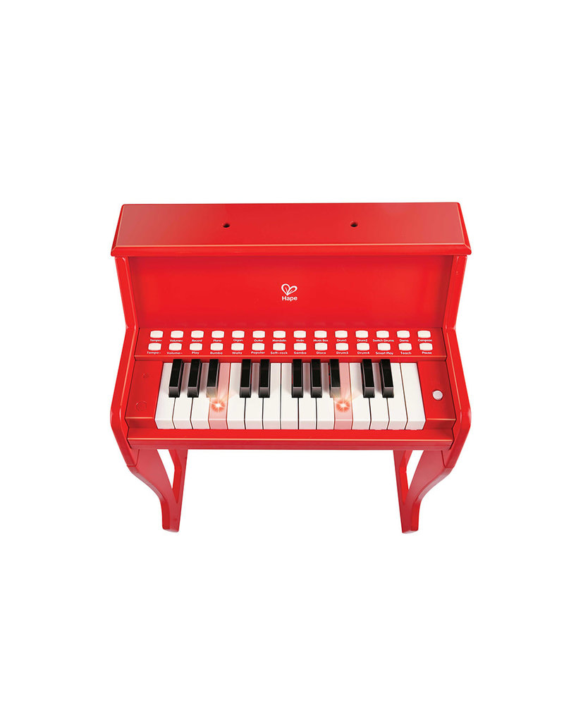 HAPE LEARN WITH LIGHTS PIANO STOOL RED baby enRoute