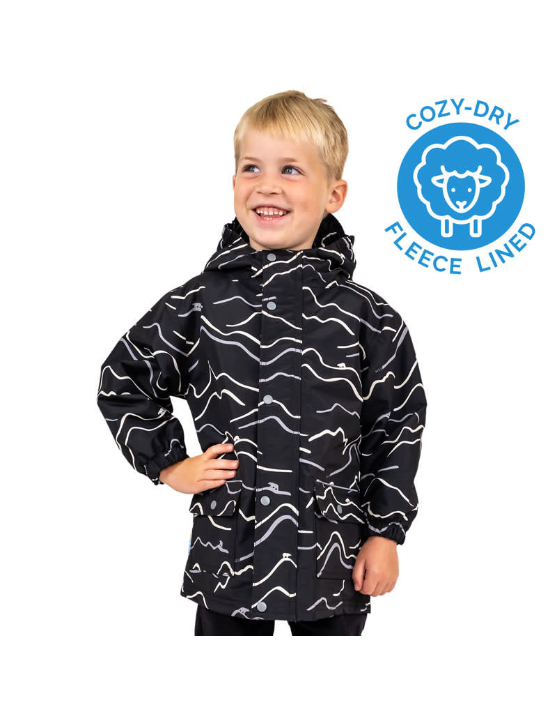Fleece lined rain jacket kids shop