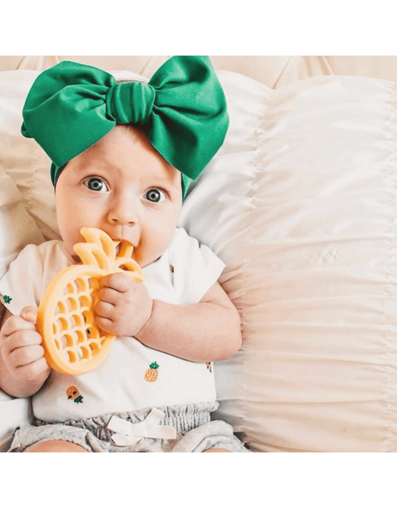 ITZY RITZY TEENSY TEETHER SILICONE TEETHER PINEAPPLE baby enRoute