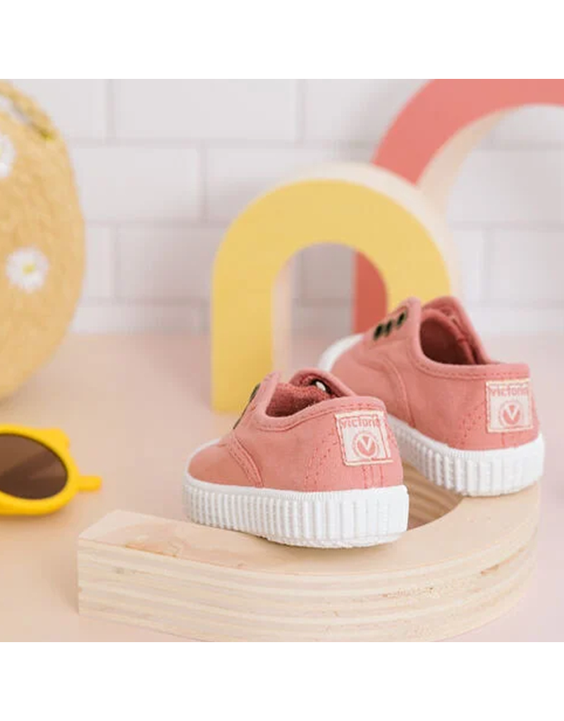 VICTORIA SHOES RUBBER TOECAP CANVAS NUDE