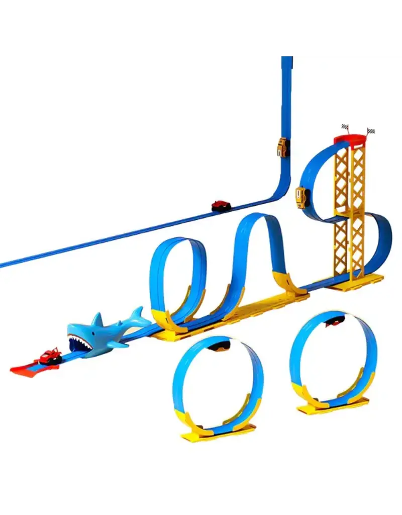 MAGFUN MAGNETIC SHARK ROLLER COASTER TOY SET