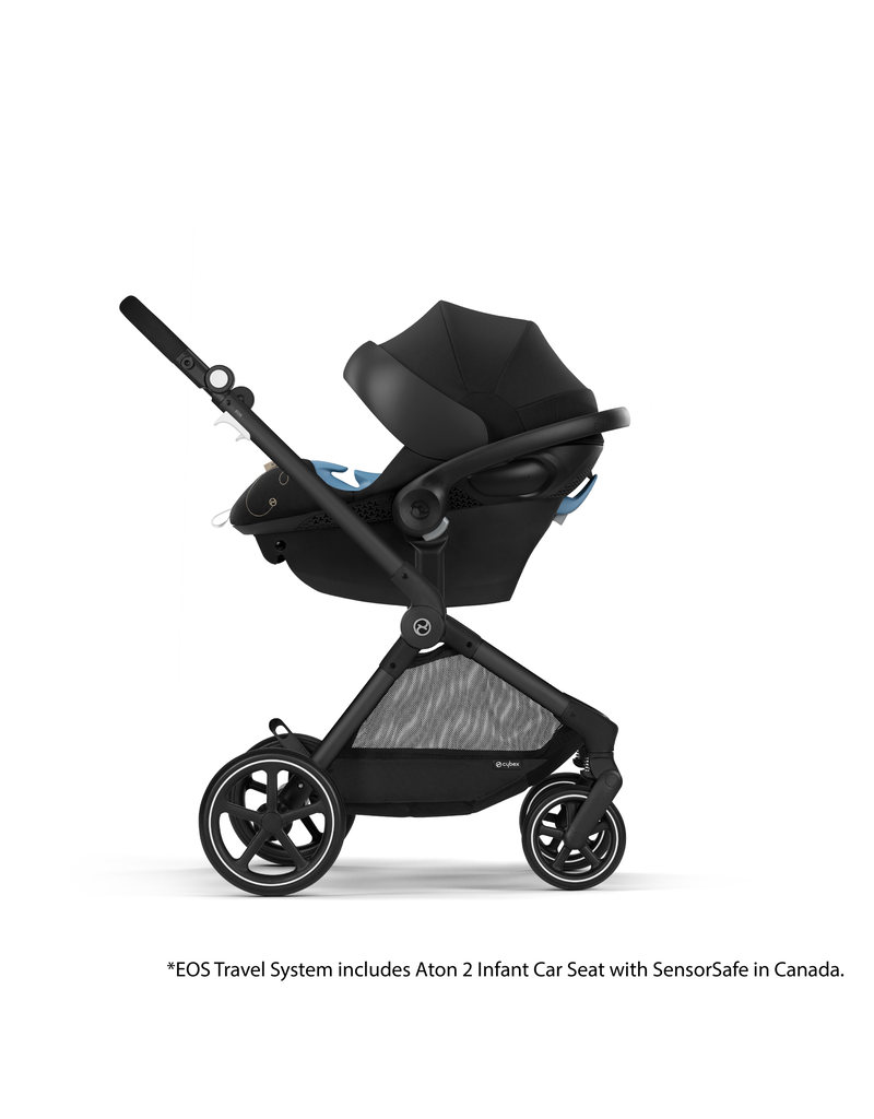 CYBEX GOLD EOS 5 IN 1 TRAVEL SYSTEM STROLLER LIGHTWEIGHT ATON 2 INFANT CAR SEAT WITH SENSOR SAFE baby enRoute