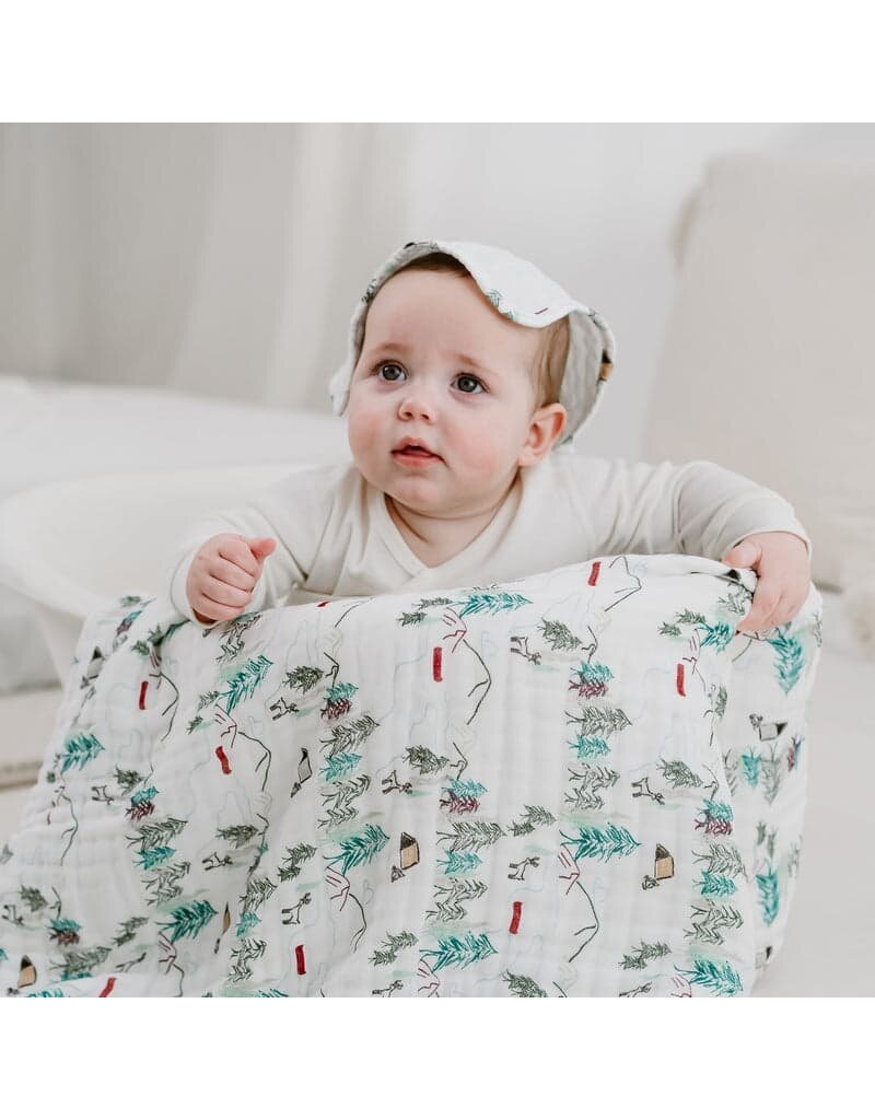 Newborn double layer hooded swaddle sale