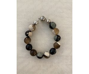 Agate Ball Bracelet Multi Colour