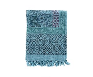 Aegean Block Print Throw
