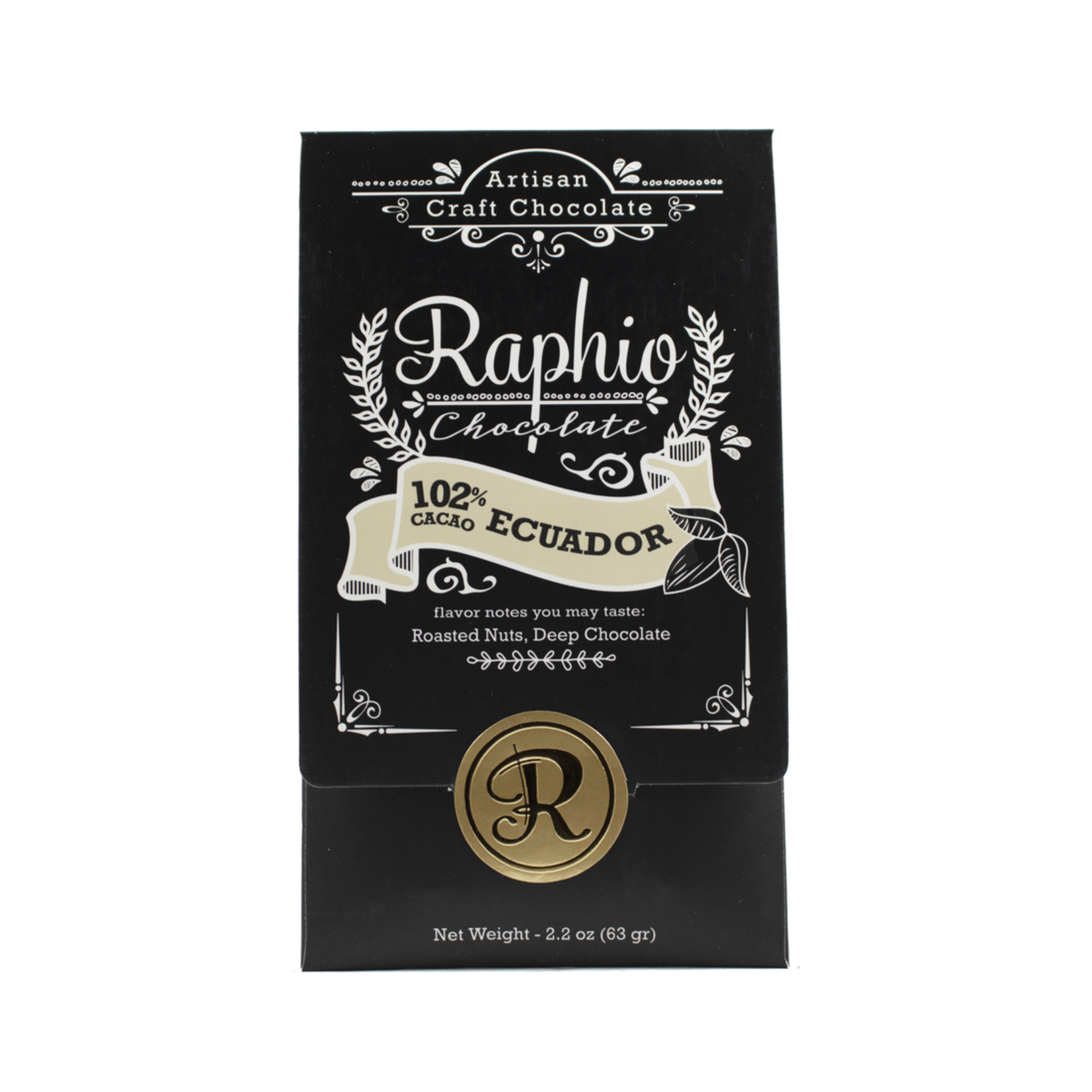 Raphio Chocolate 102% Ecuador dark chocolate