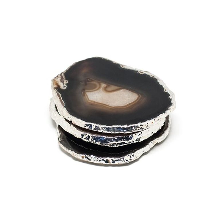 black agate coasters