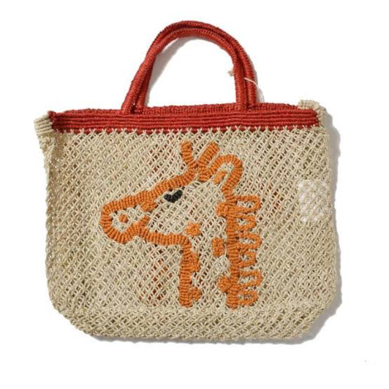Deacon Md Girraffe Jute Bag Designed In Notting Hill Handmade