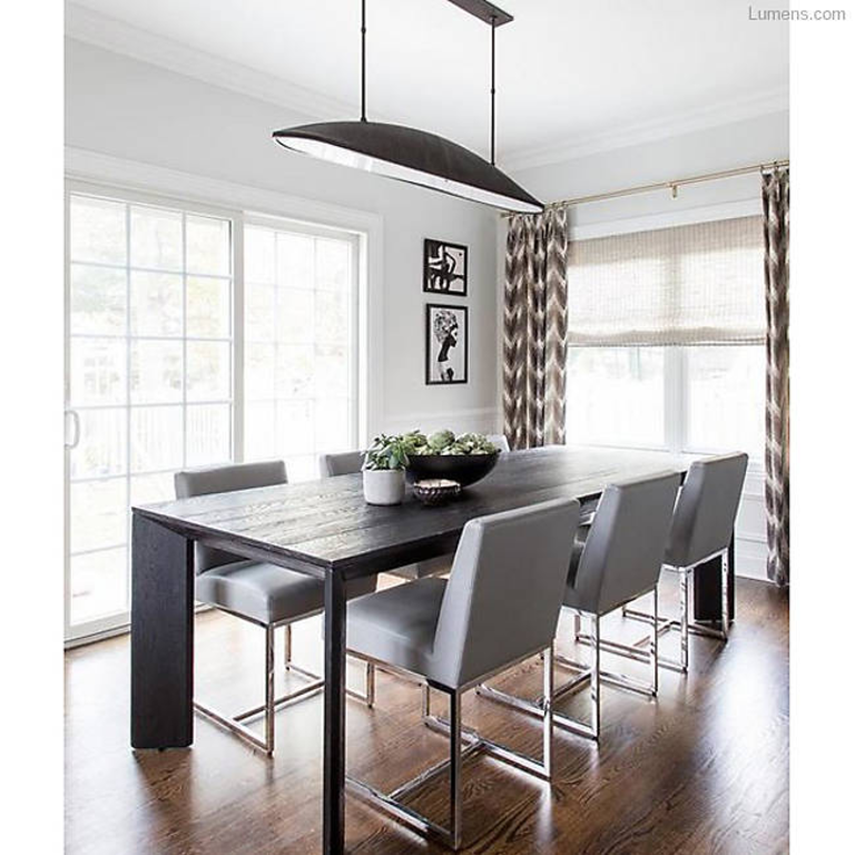 Kelly Wearstler - Utopia Large Linear Pendant in Aged Iron ...