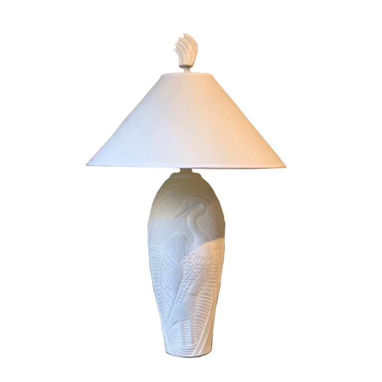 vintage white table lamp