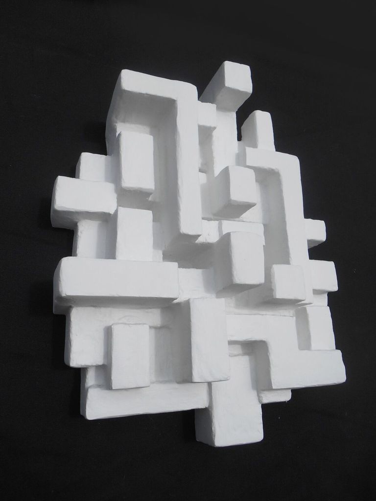 Villa Ii Dan Schneiger Geometric Wall Sculpture White Resin Villa Ii Dan Schneiger Geometric Wall Sculpture White Resin Coated Recycled Materials 41x51cm Becker Minty