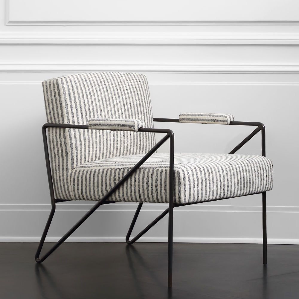 Kelly Wearstler Emmett Lounge Chair Swift Thunder