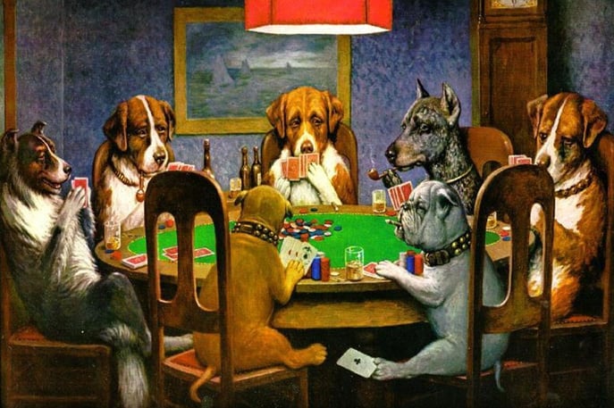 Dogs Playing Poker