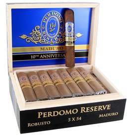 Perdomo Perdomo Reserve 10th Anniversary Maduro Robusto Box of 25