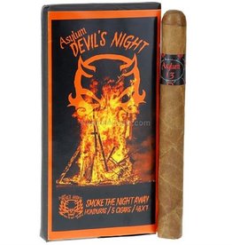 CLE Cigars Asylum 13's Devil's Night 48 x 7 Churchill 2022 Collection-5 Pack