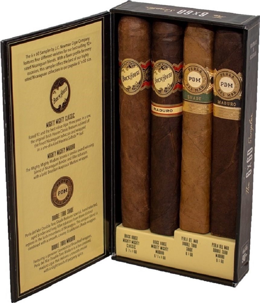JC Newman 6 x 60 Sampler 4 Pack (Brick House/Perla del Mar) El Cigar Shop