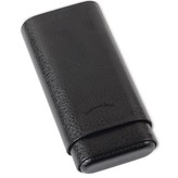 JC Newman/ Fuente Craftsman's Bench Churchill 60 Ring Black Leather Cigar Case