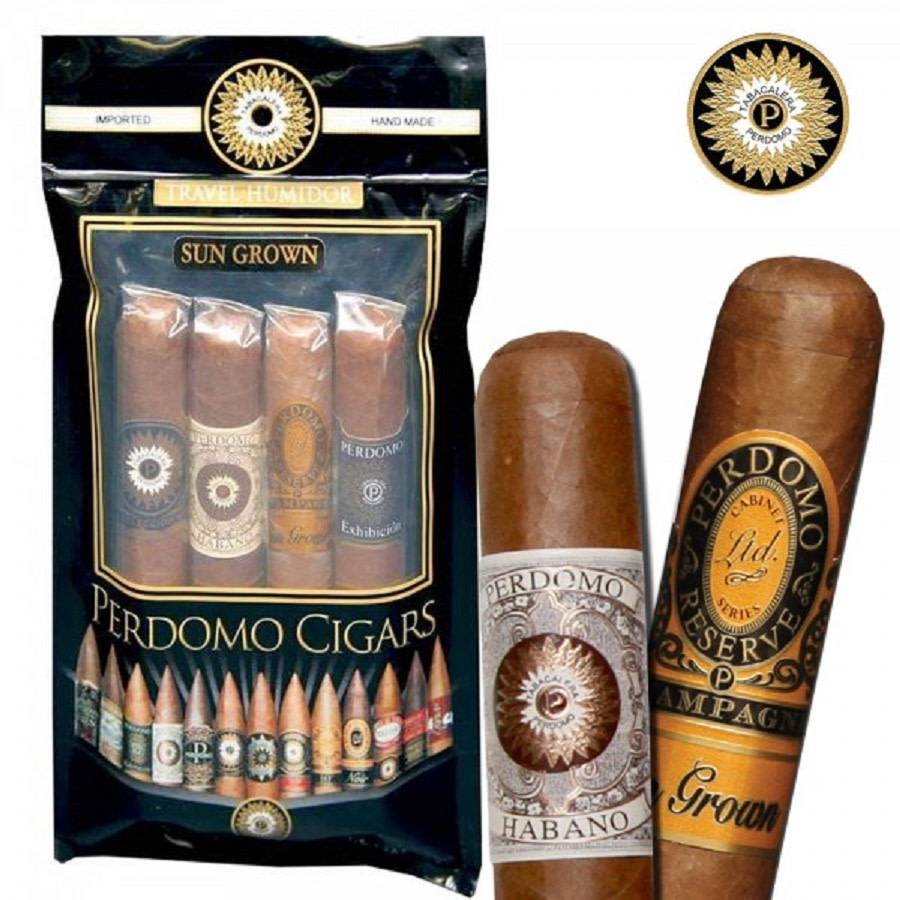 Perdomo Humi Bag 4 Pack Toro Sampler- Sun Grown - El Cigar Shop