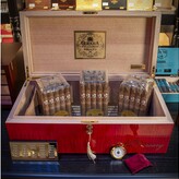 Gurkha Cigar Group, Inc Gurkha 35th Anniversary Humidor with Piano Finish in Red/150 Count