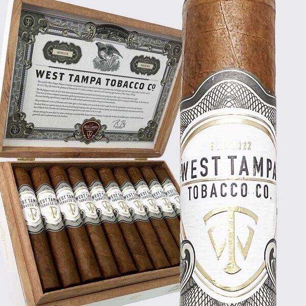 WTTC West Tampa Tobacco Co. White Toro- Box of 20