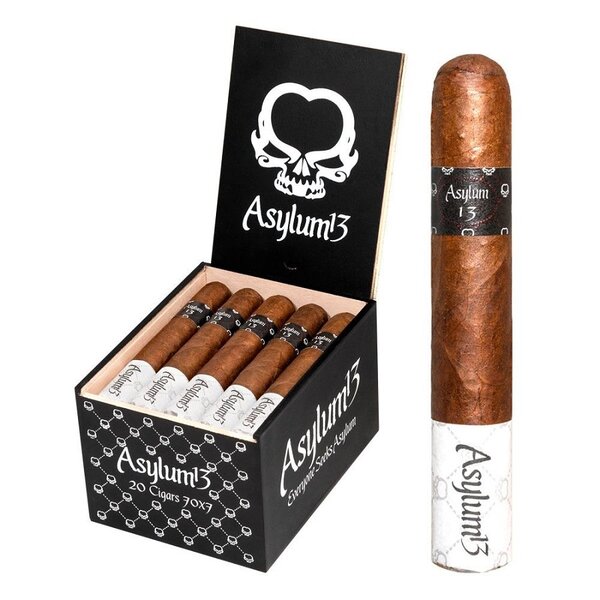 Asylum 13 Asylum 13- 7 x 70- Habano- Single Cigar