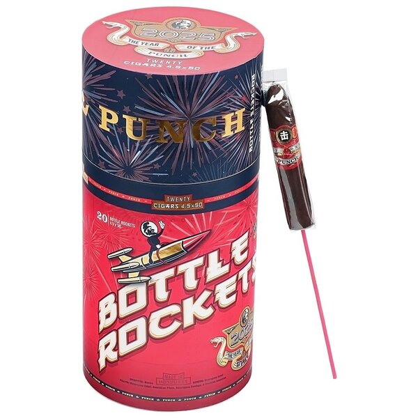 Punch Punch Bottle Rocket Limited Edition- Year of the Snake 2025- Single Cigar