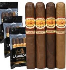 La Aurora La Aurora Original Blends Sample Pack- 4 Toros in a Humidified Bag