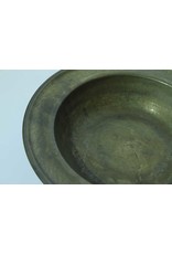 Brass dish - heavy, 14" diameter