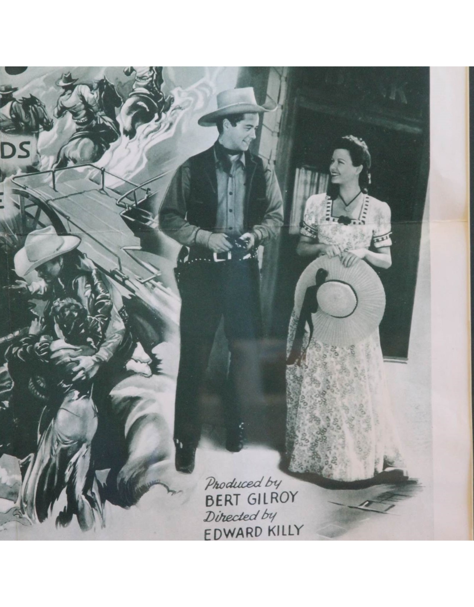 Movie poster - Vintage, "Cyclone on Horseback"