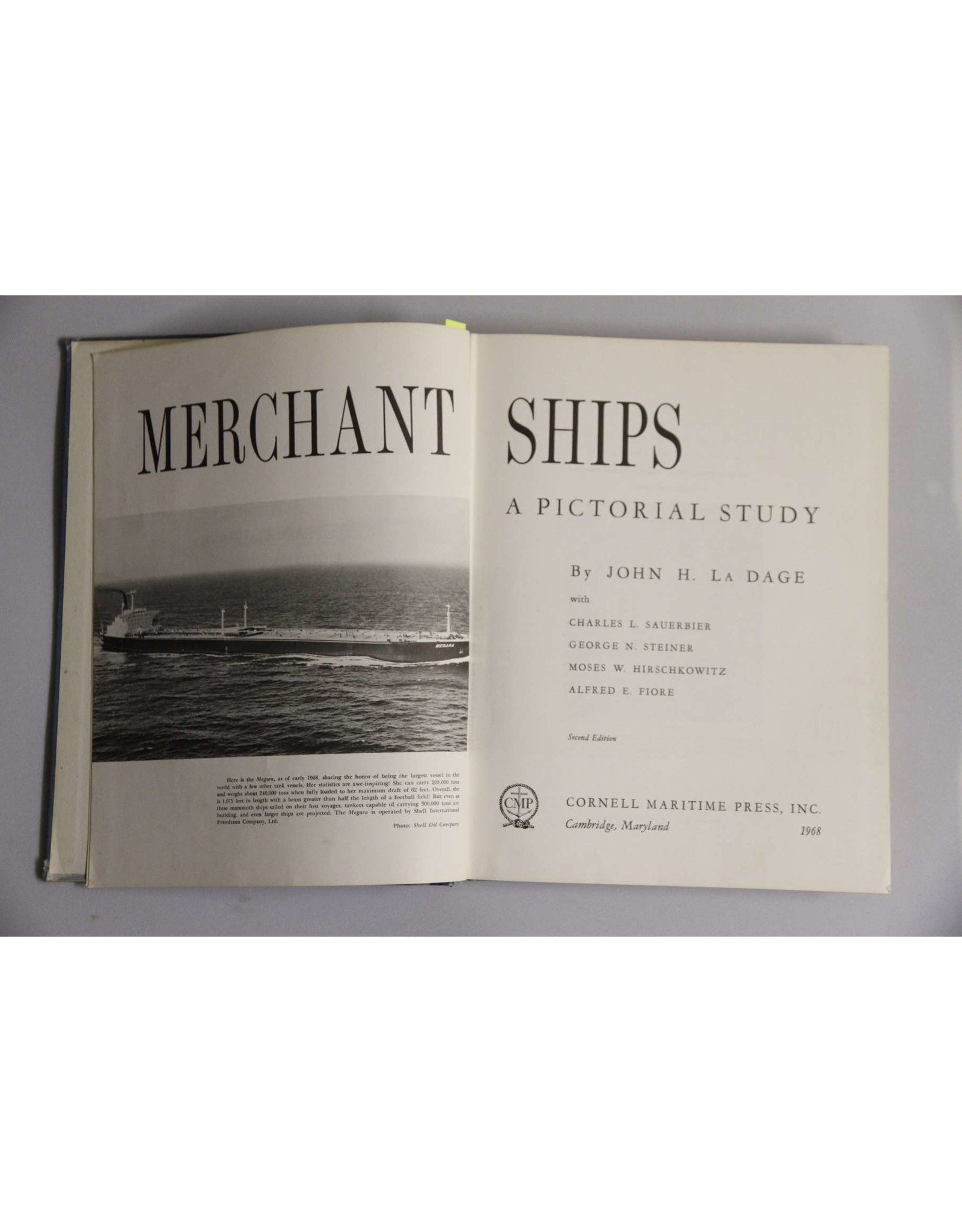 Hardcover book - Merchant Ships: A Pictorial study by Ladage, 1968