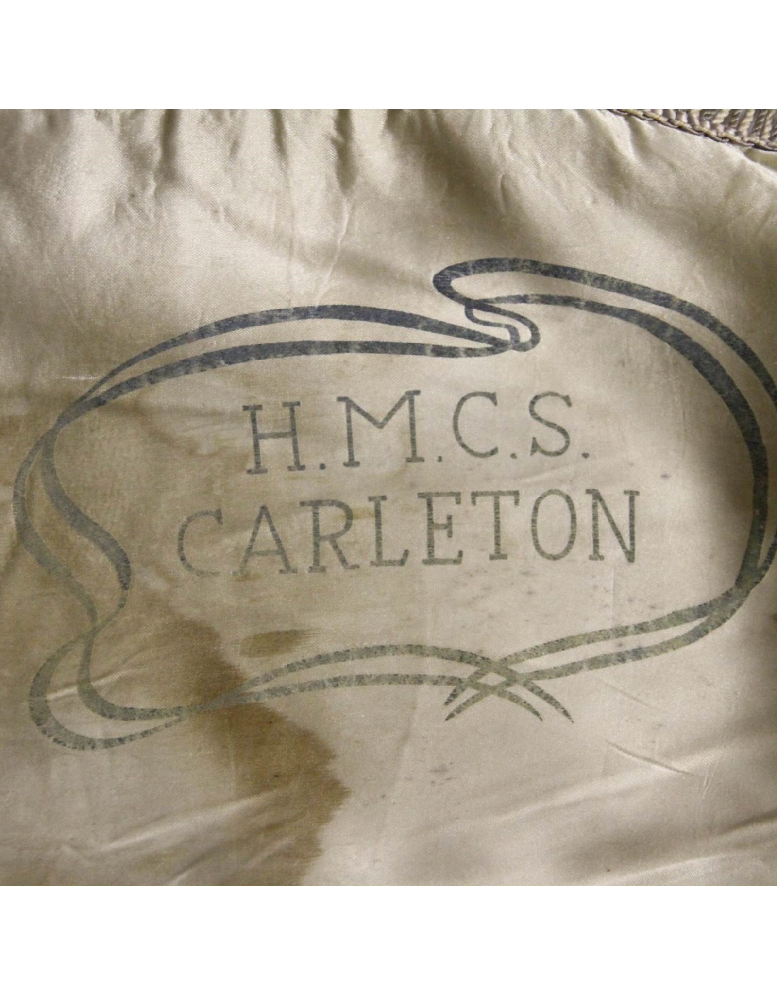 Sweetheart pillow - HMCS Carleton Mother poem silk