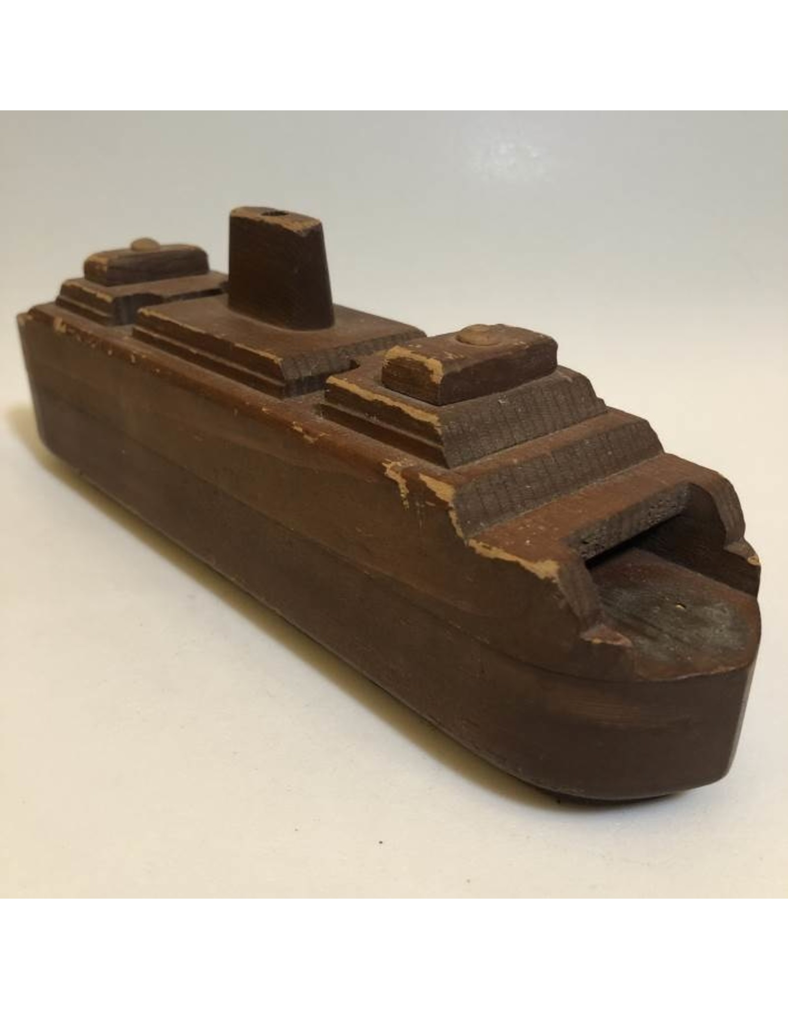 Model ship - wooden, handcarved, BC Ferry