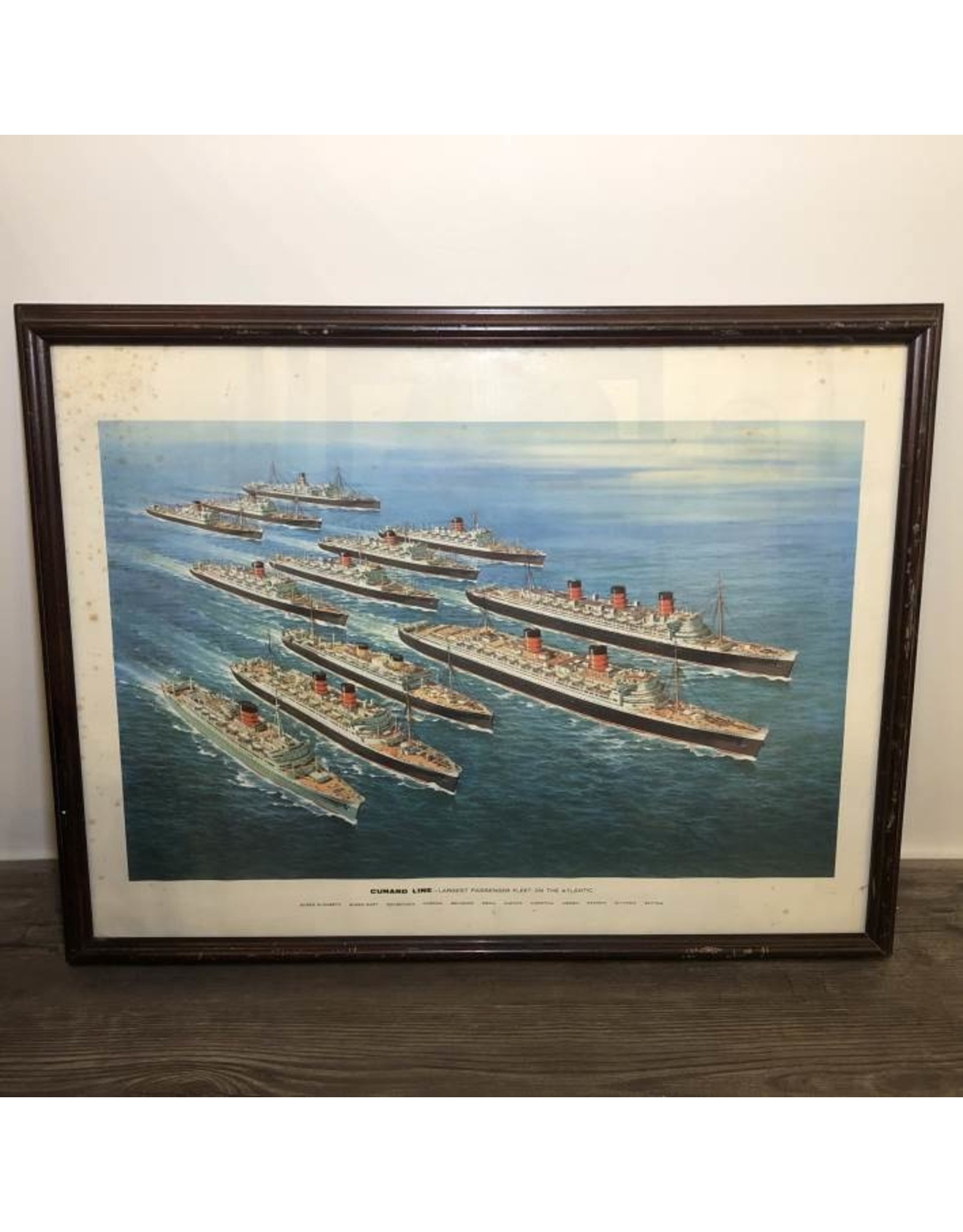 Art - framed poster, Cunard Line