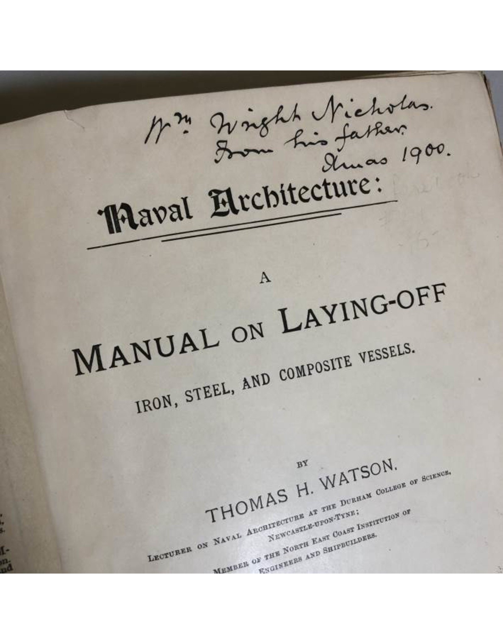 Hardcover book - Naval Architecture 1898