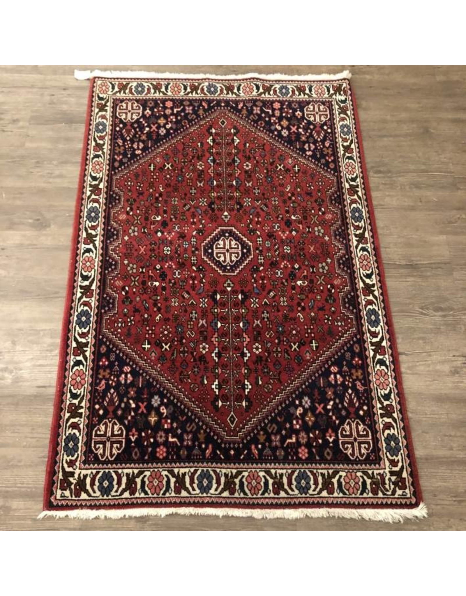Carpet - red floral Persian, 3'5" x 5'4"