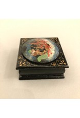 Trinket box - Russian lacquered, horses