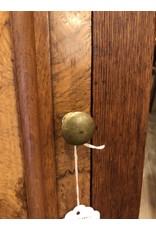 Hanging corner cabinet - Oak and walnut, detailed carving