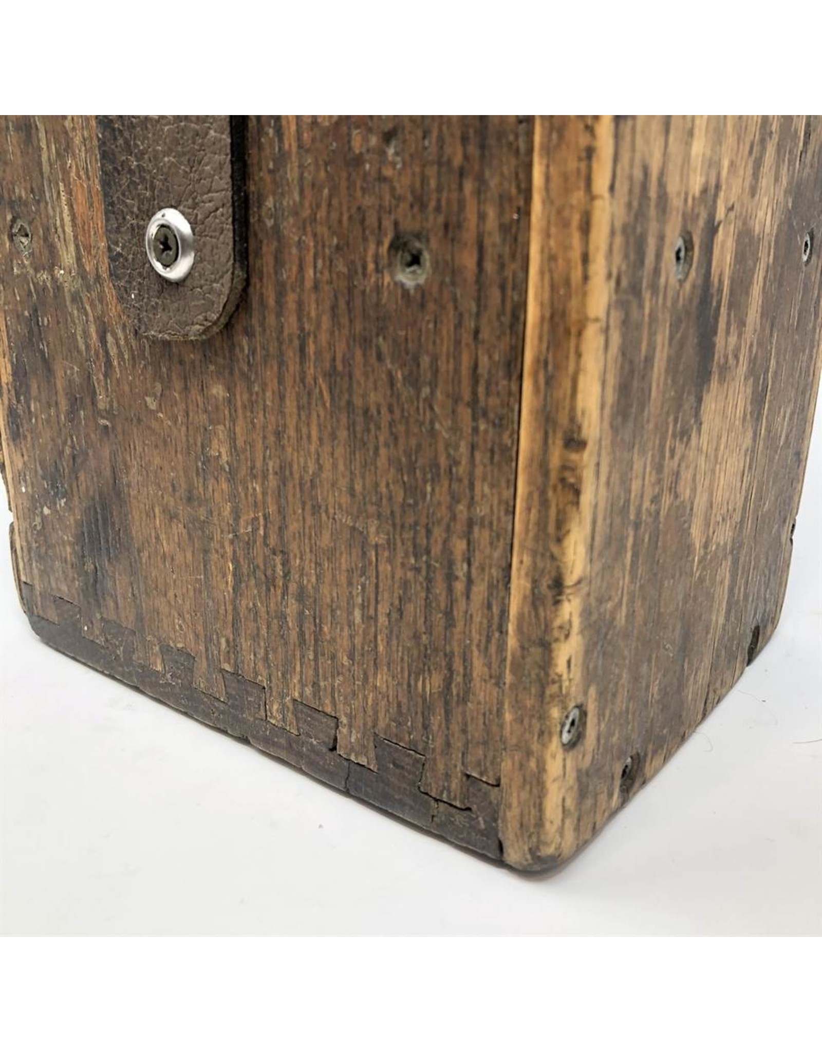 Dynamite plunger - vintage, wooden case, functioning
